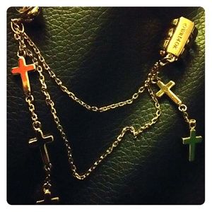 WILDFOX ROSEGOLD SINGLE CROSS EARRING